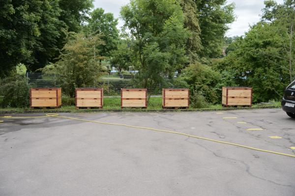 Die Hochbeete sind bereit